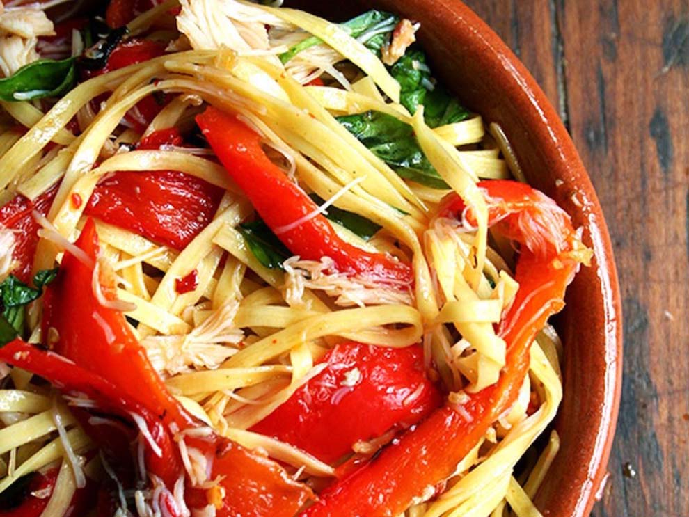 Wild Crab And Roasted Red Pepper Pasta